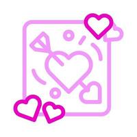 hart icoon duokleur roze stijl Valentijn illustratie vector element en symbool perfect.