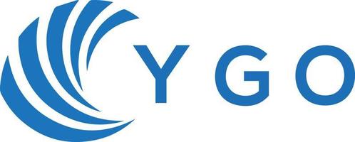 ygo brief logo ontwerp Aan wit achtergrond. ygo creatief cirkel brief logo concept. ygo brief ontwerp. vector