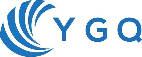 ygq brief logo ontwerp Aan wit achtergrond. ygq creatief cirkel brief logo concept. ygq brief ontwerp. vector