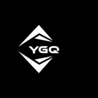 ygq abstract monogram schild logo ontwerp Aan zwart achtergrond. ygq creatief initialen brief logo. vector