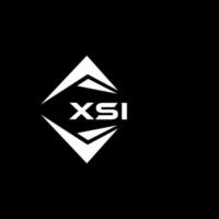 xsi abstract monogram schild logo ontwerp Aan zwart achtergrond. xsi creatief initialen brief logo. vector