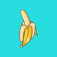 banaan fruit vector illustratie gebruikt voor stickers en andere ontwerpen