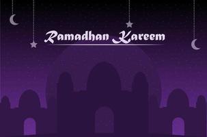 ramadan social media postontwerp. een goede sjabloon voor adverteren op sociale media. perfect voor posts op sociale media, achtergrond- en webbanner-internetadvertenties. vector