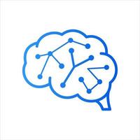 eerste y stroomkring hersenen logo vector