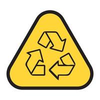 recycle icoon vector, teken, symbool. vector