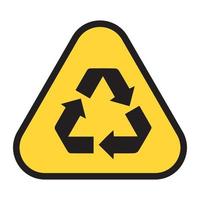 recycle icoon vector, teken, symbool. vector