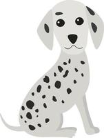 dalmatiër hond zittend vector