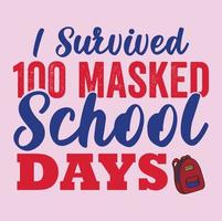100 dag van school- SVG t-shirt ontwerp, retro 100 dag van school- SVG t-shirt ontwerp, 100 dag van school- t-shirt ontwerp vector