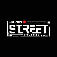 Japan straat typografie ontwerp vector