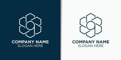 brief g en bloem logo sjabloon, planten logo inspiratie vector