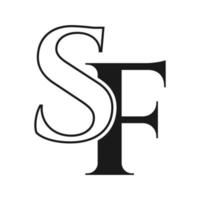 brief sflogo. fs logotype luxe symbool vector