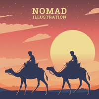 Nomaden illustratie