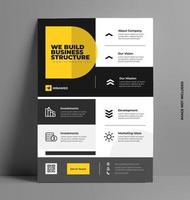 minimale corporate flyer-sjabloon. vector