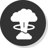 nucleair explosie vector icoon ontwerp