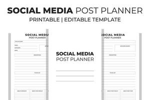 social media postplanner vector