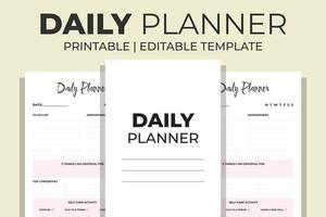 dagelijkse planner interieur vector