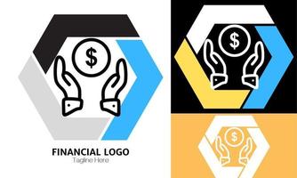 geld logo vector ontwerp illustratie. modern logos concept