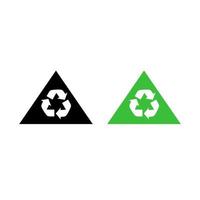 recycle in vector met shiluate stijl