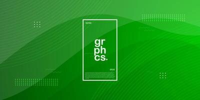 abstract helder groen achtergrond met golvend vormen.kleurrijk groen ontwerp. helder en modern concept. eps10 vector