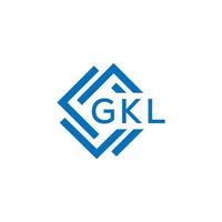 gkl brief logo ontwerp Aan wit achtergrond. gkl creatief cirkel brief logo concept. gkl brief ontwerp. vector