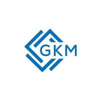 gkm brief logo ontwerp Aan wit achtergrond. gkm creatief cirkel brief logo concept. gkm brief ontwerp. vector