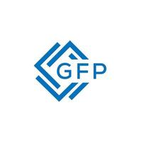 gfp brief logo ontwerp Aan wit achtergrond. gfp creatief cirkel brief logo concept. gfp brief ontwerp. vector