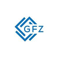 gfz brief logo ontwerp Aan wit achtergrond. gfz creatief cirkel brief logo concept. gfz brief ontwerp. vector