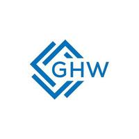 ghw brief logo ontwerp Aan wit achtergrond. ghw creatief cirkel brief logo concept. ghw brief ontwerp. vector