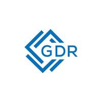 gdr brief logo ontwerp Aan wit achtergrond. gdr creatief cirkel brief logo concept. gdr brief ontwerp. vector