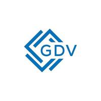 gdv brief logo ontwerp Aan wit achtergrond. gdv creatief cirkel brief logo concept. gdv brief ontwerp. vector