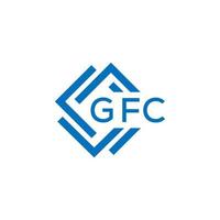 gfc brief logo ontwerp Aan wit achtergrond. gfc creatief cirkel brief logo concept. gfc brief ontwerp. vector