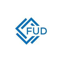 fud brief logo ontwerp Aan wit achtergrond. fud creatief cirkel brief logo concept. fud brief ontwerp. vector