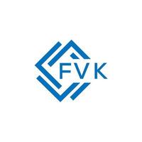 fvk brief logo ontwerp Aan wit achtergrond. fvk creatief cirkel brief logo concept. fvk brief ontwerp. vector