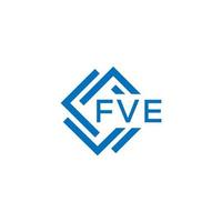 fve brief logo ontwerp Aan wit achtergrond. fve creatief cirkel brief logo concept. fve brief ontwerp. vector