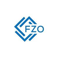 fzo brief logo ontwerp Aan wit achtergrond. fzo creatief cirkel brief logo concept. fzo brief ontwerp. vector