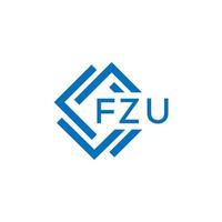 fzu brief logo ontwerp Aan wit achtergrond. fzu creatief cirkel brief logo concept. fzu brief ontwerp. vector