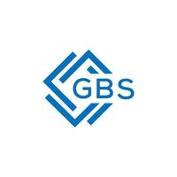 gbs brief logo ontwerp Aan wit achtergrond. gbs creatief cirkel brief logo concept. gbs brief ontwerp. vector