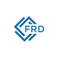 frd brief logo ontwerp Aan wit achtergrond. frd creatief cirkel brief logo concept. frd brief ontwerp. vector