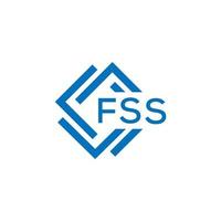 fss brief logo ontwerp Aan wit achtergrond. fss creatief cirkel brief logo concept. fss brief ontwerp. vector