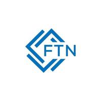 ftn brief logo ontwerp Aan wit achtergrond. ftn creatief cirkel brief logo concept. ftn brief ontwerp. vector