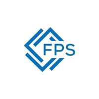 fps brief logo ontwerp Aan wit achtergrond. fps creatief cirkel brief logo concept. fps brief ontwerp. vector