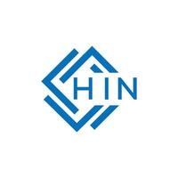 hin brief logo ontwerp Aan wit achtergrond. hin creatief cirkel brief logo concept. hin brief ontwerp. vector