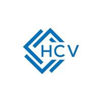 hcv brief logo ontwerp Aan wit achtergrond. hcv creatief cirkel brief logo concept. hcv brief ontwerp. vector
