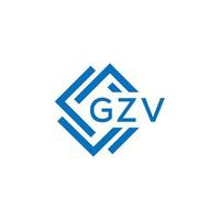 gzv brief logo ontwerp Aan wit achtergrond. gzv creatief cirkel brief logo concept. gzv brief ontwerp. vector