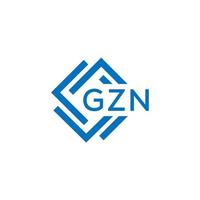 gzn brief logo ontwerp Aan wit achtergrond. gzn creatief cirkel brief logo concept. gzn brief ontwerp. vector