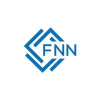 fnn brief logo ontwerp Aan wit achtergrond. fnn creatief cirkel brief logo concept. fnn brief ontwerp. vector