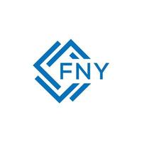 fny brief logo ontwerp Aan wit achtergrond. fny creatief cirkel brief logo concept. fny brief ontwerp. vector