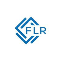 flr creatief cirkel brief logo concept. flr brief ontwerp. vector