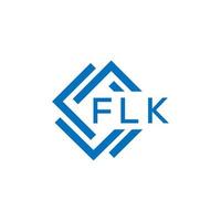 flk brief ontwerp.flk brief logo ontwerp Aan wit achtergrond. flk creatief cirkel brief logo concept. flk brief ontwerp. vector