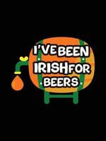 st. Patrick dag typografie kleurrijk Iers citaat vector belettering t-shirt ontwerp